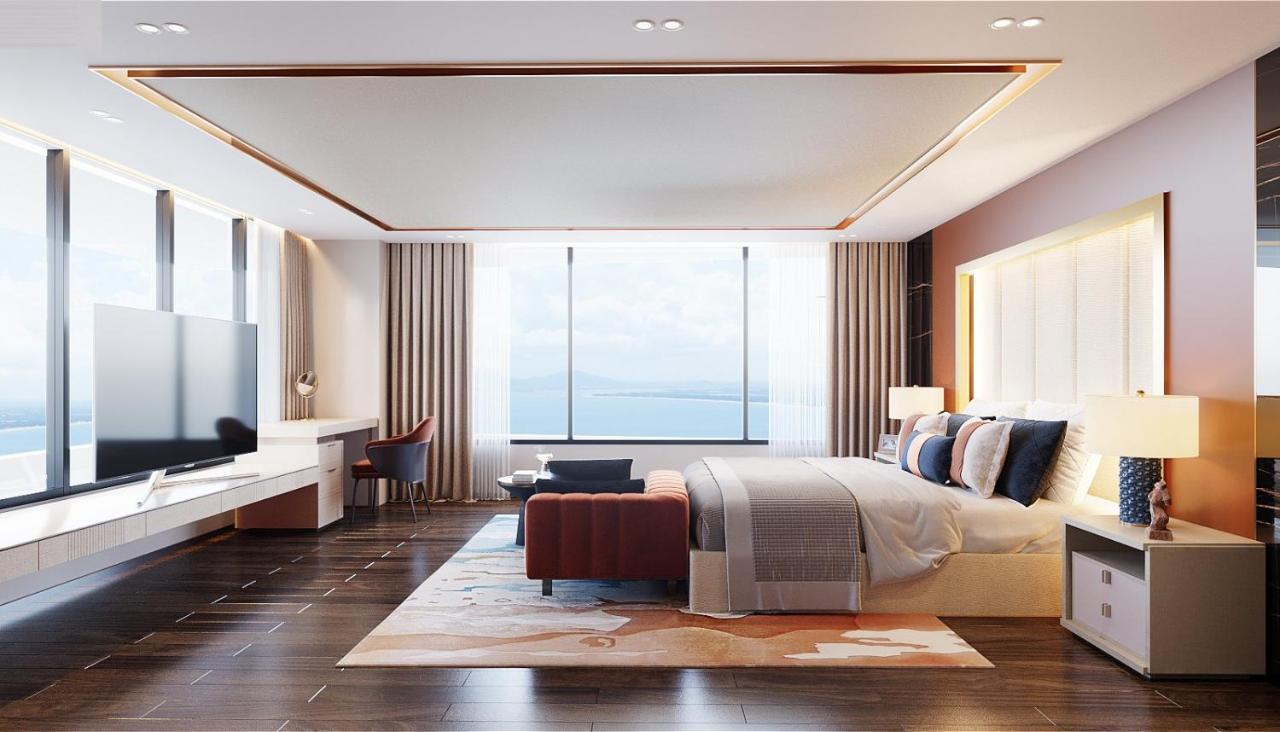 Vias Hotel Vung Tau - Transportation Included Экстерьер фото 3D interior rendering of a bedroom